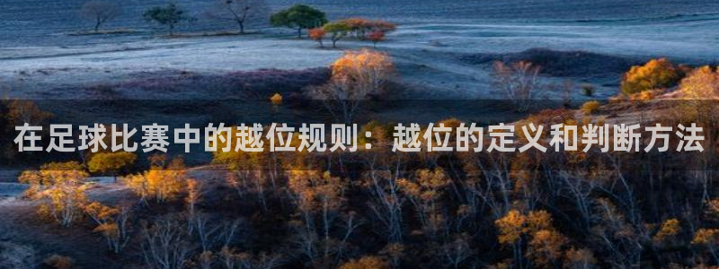 在足球比赛中的越位规则：越位的定义和